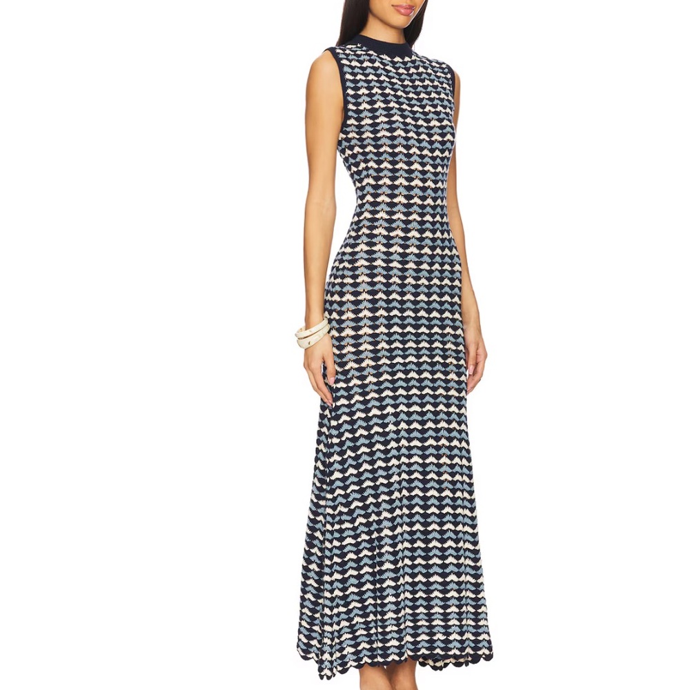 Pacifico Maxi Dress in Navy, Baby Blue, & Ivory
ESCVDO